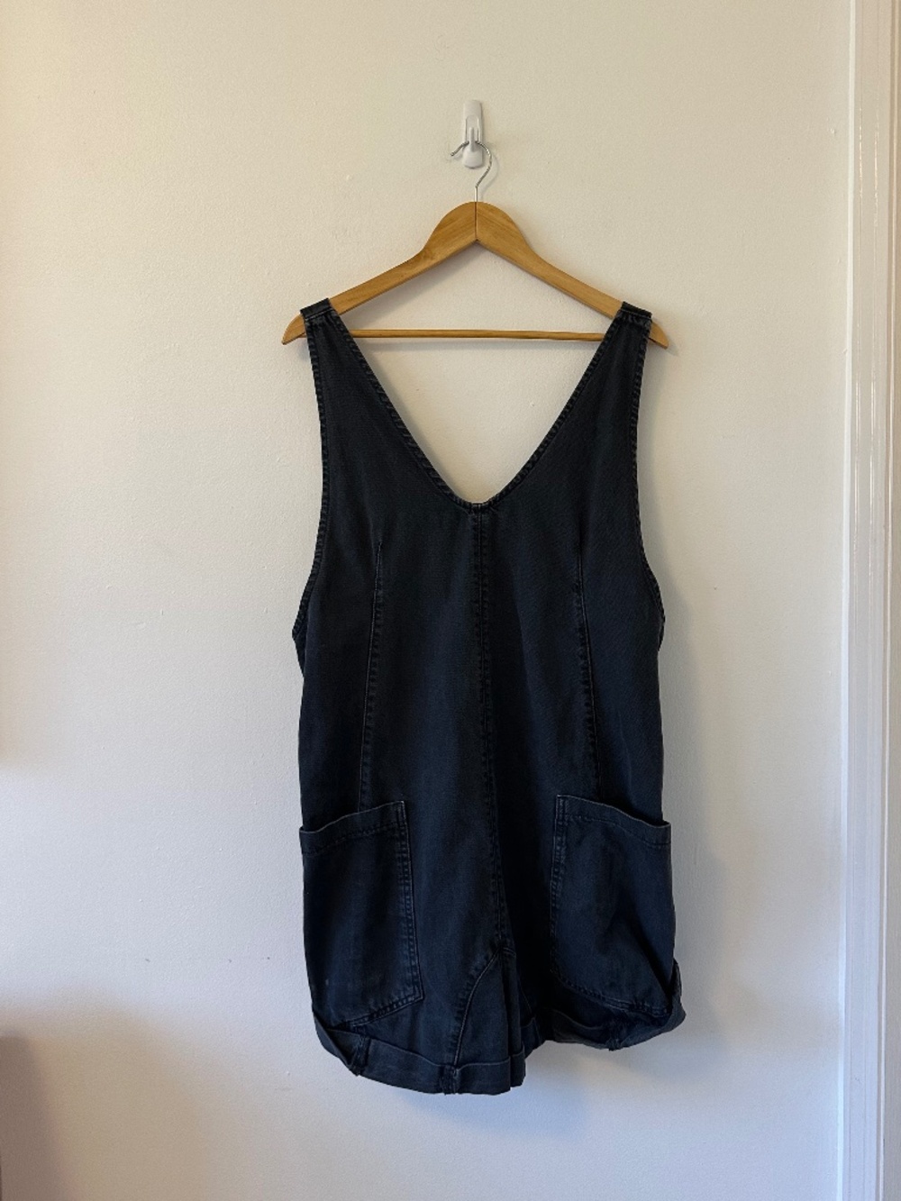 Free People x We The Free High Roller Shortall in Black | Size Large - Picture 4 of 10